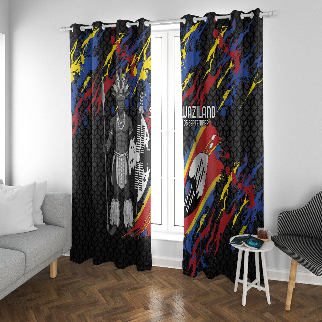 Swaziland Eswatini Somhlolo Day Window Curtain Independence Day