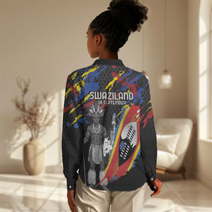 Swaziland Eswatini Somhlolo Day Women Casual Shirt Independence Day