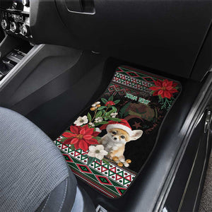 Algeria Christmas Personalized Car Mats Fennec Fox Santa and Traditional Pattern