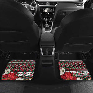 Algeria Christmas Personalized Car Mats Fennec Fox Santa and Traditional Pattern