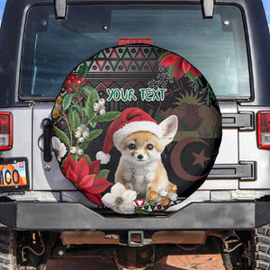 Algeria Christmas Personalized Spare Tire Cover Fennec Fox Santa and Traditional Pattern