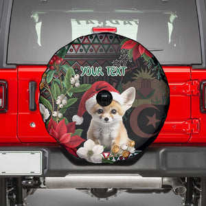 Algeria Christmas Personalized Spare Tire Cover Fennec Fox Santa and Traditional Pattern