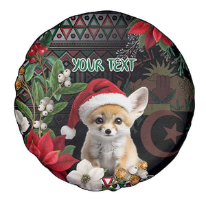 Algeria Christmas Personalized Spare Tire Cover Fennec Fox Santa and Traditional Pattern