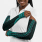 African Dashiki and Polynesian Pattern Arm Sleeves Teal