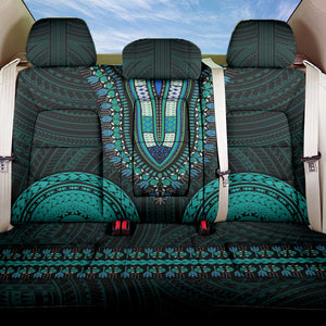 African Dashiki and Polynesian Pattern Back Car Seat Cover Teal