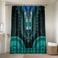 African Dashiki and Polynesian Pattern Bathroom Set Teal