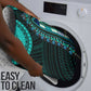 African Dashiki and Polynesian Pattern Bathroom Set Teal