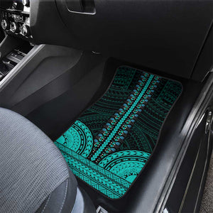 African Dashiki and Polynesian Pattern Car Mats Teal