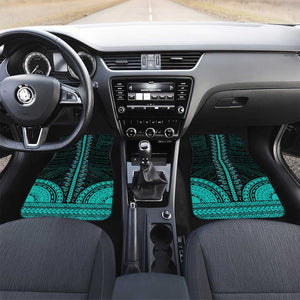 African Dashiki and Polynesian Pattern Car Mats Teal