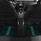 African Dashiki and Polynesian Pattern Car Mats Teal