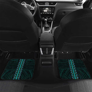 African Dashiki and Polynesian Pattern Car Mats Teal