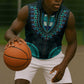 African Dashiki and Polynesian Pattern Sleeveless Zip Hoodie Teal - African Pride