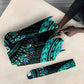 African Dashiki and Polynesian Pattern Umbrella Teal