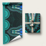 African Dashiki and Polynesian Pattern Wrapping Paper Teal - African Pride