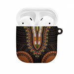 African Dashiki and Polynesian Pattern AirPods Case Gold