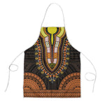 African Dashiki and Polynesian Pattern Apron Gold