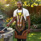 African Dashiki and Polynesian Pattern Apron Gold