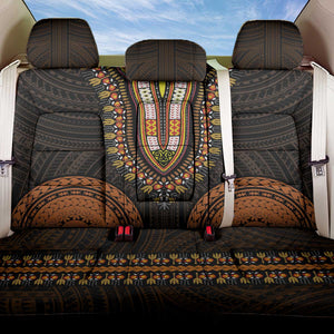 African Dashiki and Polynesian Pattern Back Car Seat Cover Gold