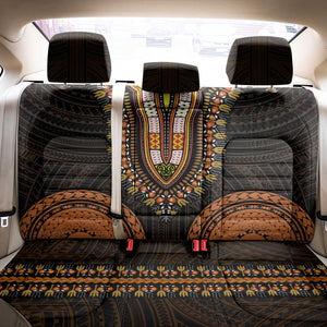 African Dashiki and Polynesian Pattern Back Car Seat Cover Gold