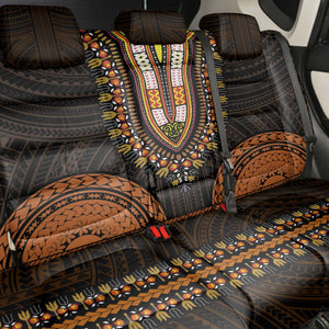 African Dashiki and Polynesian Pattern Back Car Seat Cover Gold