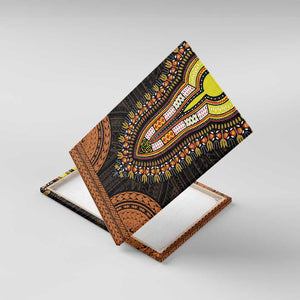 African Dashiki and Polynesian Pattern Canvas Wall Art Gold