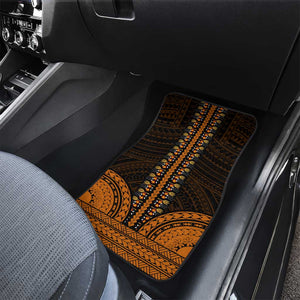 African Dashiki and Polynesian Pattern Car Mats Gold