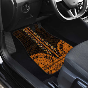 African Dashiki and Polynesian Pattern Car Mats Gold