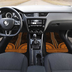 African Dashiki and Polynesian Pattern Car Mats Gold