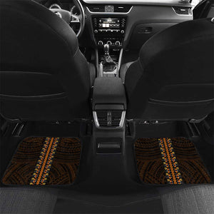 African Dashiki and Polynesian Pattern Car Mats Gold