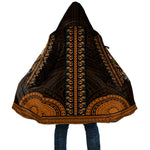African Dashiki and Polynesian Pattern Cloak Gold