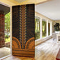 African Dashiki and Polynesian Pattern Door Cover Gold