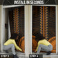 African Dashiki and Polynesian Pattern Door Cover Gold