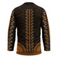 African Dashiki and Polynesian Pattern Hockey Jersey Gold