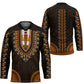 African Dashiki and Polynesian Pattern Hockey Jersey Gold