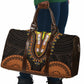 African Dashiki and Polynesian Pattern Travel Bag Gold