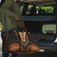African Dashiki and Polynesian Pattern Travel Bag Gold