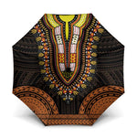 African Dashiki and Polynesian Pattern Umbrella Gold