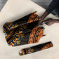African Dashiki and Polynesian Pattern Umbrella Gold