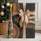 African Dashiki and Polynesian Pattern Wrapping Paper Gold - African Pride