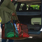 African Dashiki and Polynesian Pattern Travel Bag Half Green-Red