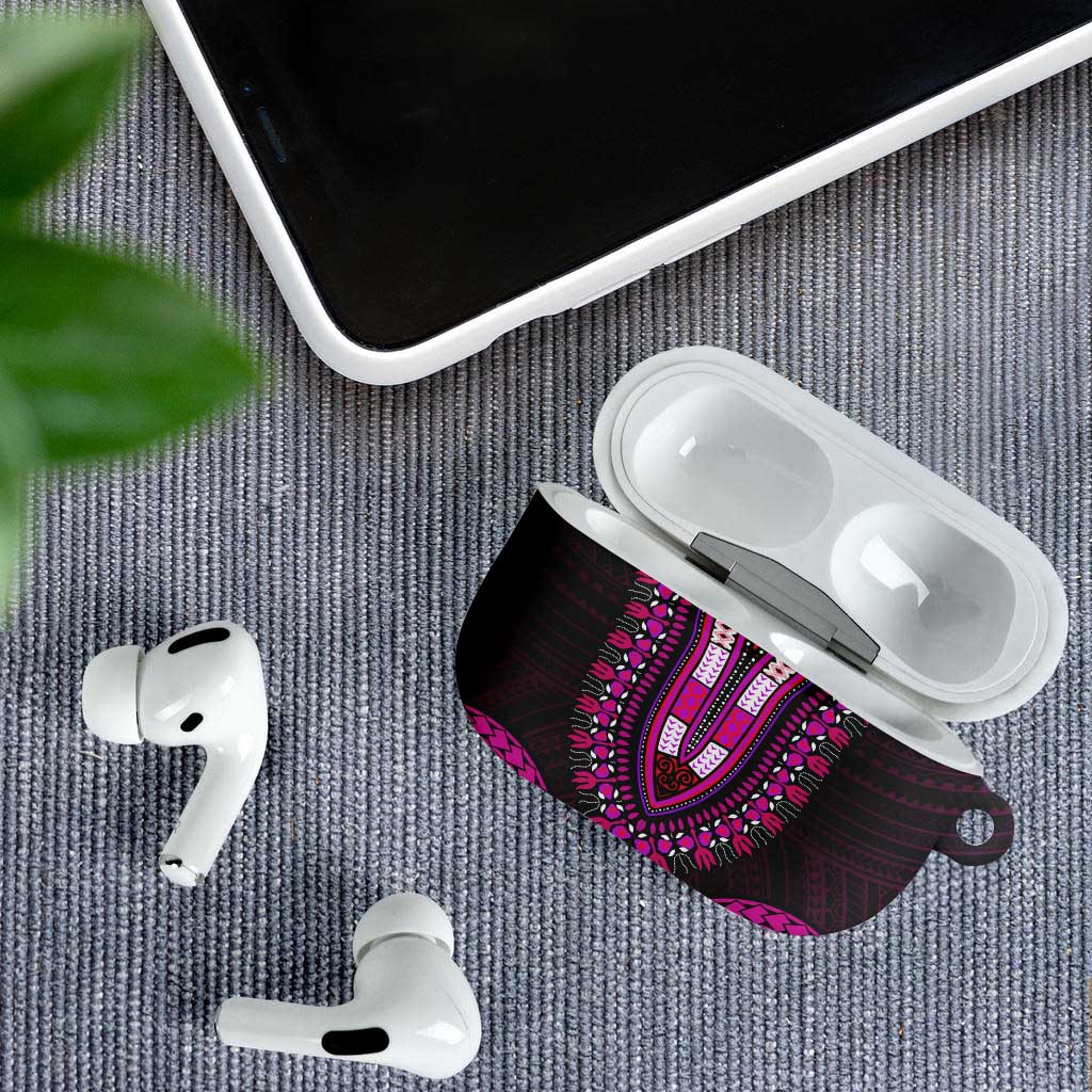 African Dashiki and Polynesian Pattern AirPods Case Pink