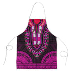 African Dashiki and Polynesian Pattern Apron Pink