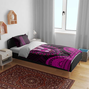 African Dashiki and Polynesian Pattern Bedding Set Pink