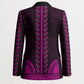 African Dashiki and Polynesian Pattern Blazer Pink