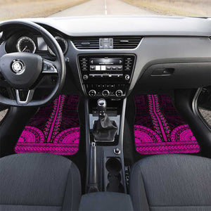 African Dashiki and Polynesian Pattern Car Mats Pink