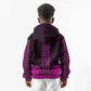 African Dashiki and Polynesian Pattern Kid Hoodie Pink