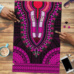African Dashiki and Polynesian Pattern Puzzle Pink