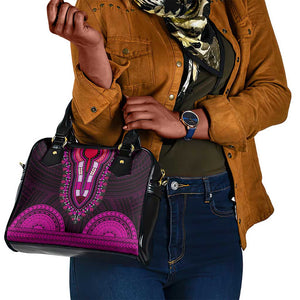 African Dashiki and Polynesian Pattern Shoulder Handbag Pink