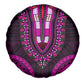 African Dashiki and Polynesian Pattern Spare Tire Cover Pink