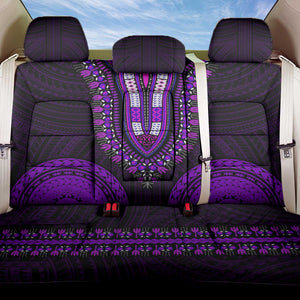 African Dashiki and Polynesian Pattern Back Car Seat Cover Purple